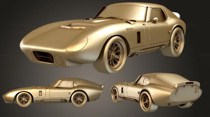 Автомобили и транспорт (Шелби Кобра 1965 года, CARS_3415) 3D модель для ЧПУ станка